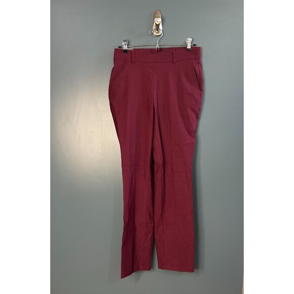 Rafaella Pants - NEW Rafaella Windsor Wine Stretch Pants Size 4 Slim Fit Flat Front Mid-Rise New